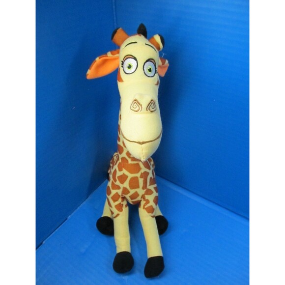 Madagascar Lot of 2 Melman Giraffe 14" & Marty Zebra 10" Plush Stuffed Animal - Picture 9 of 15